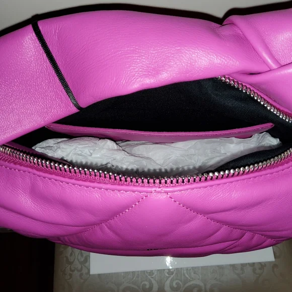 DKNY QUILTED MODERNIST KNOT PURSE - Picture 4 of 12